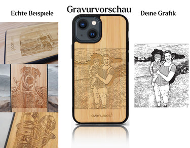 INDIVIDUELL iPhone 13 Bambus-Kunststoff